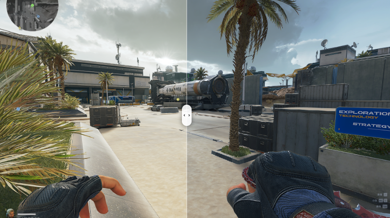 ICC Color Mapping Before / After Comparison